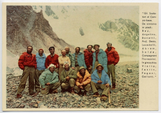 I membri della spedizione al K2 del 1954.