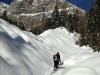 Una fase dell'ascesa verso Sella Mimoias